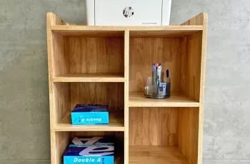 17. Kệ để máy in văn phòng – Nhỏ gọn, sang trọng, tiện ích vượt trội